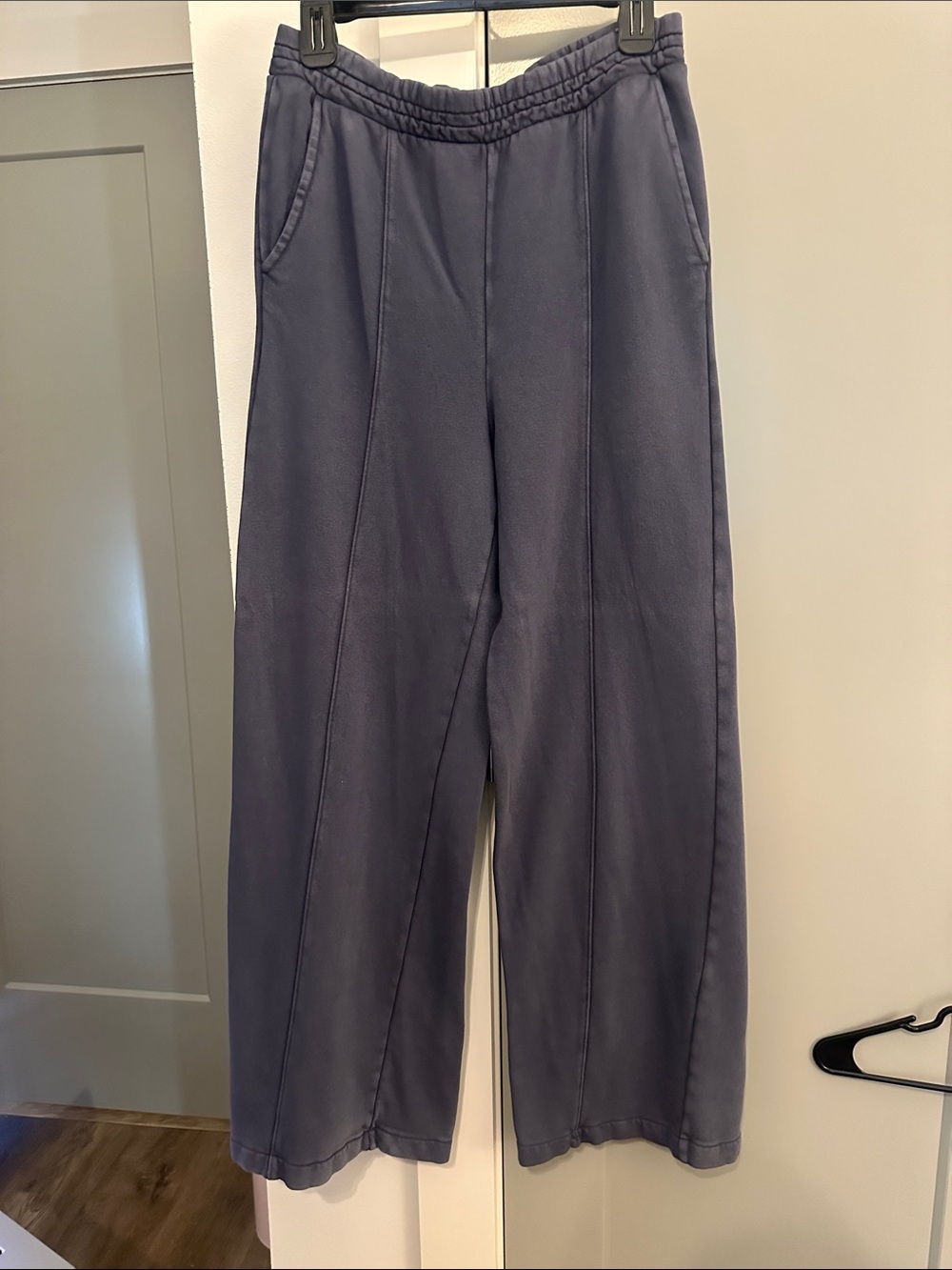 GAP Wide Leg Pants in Slate Blue
